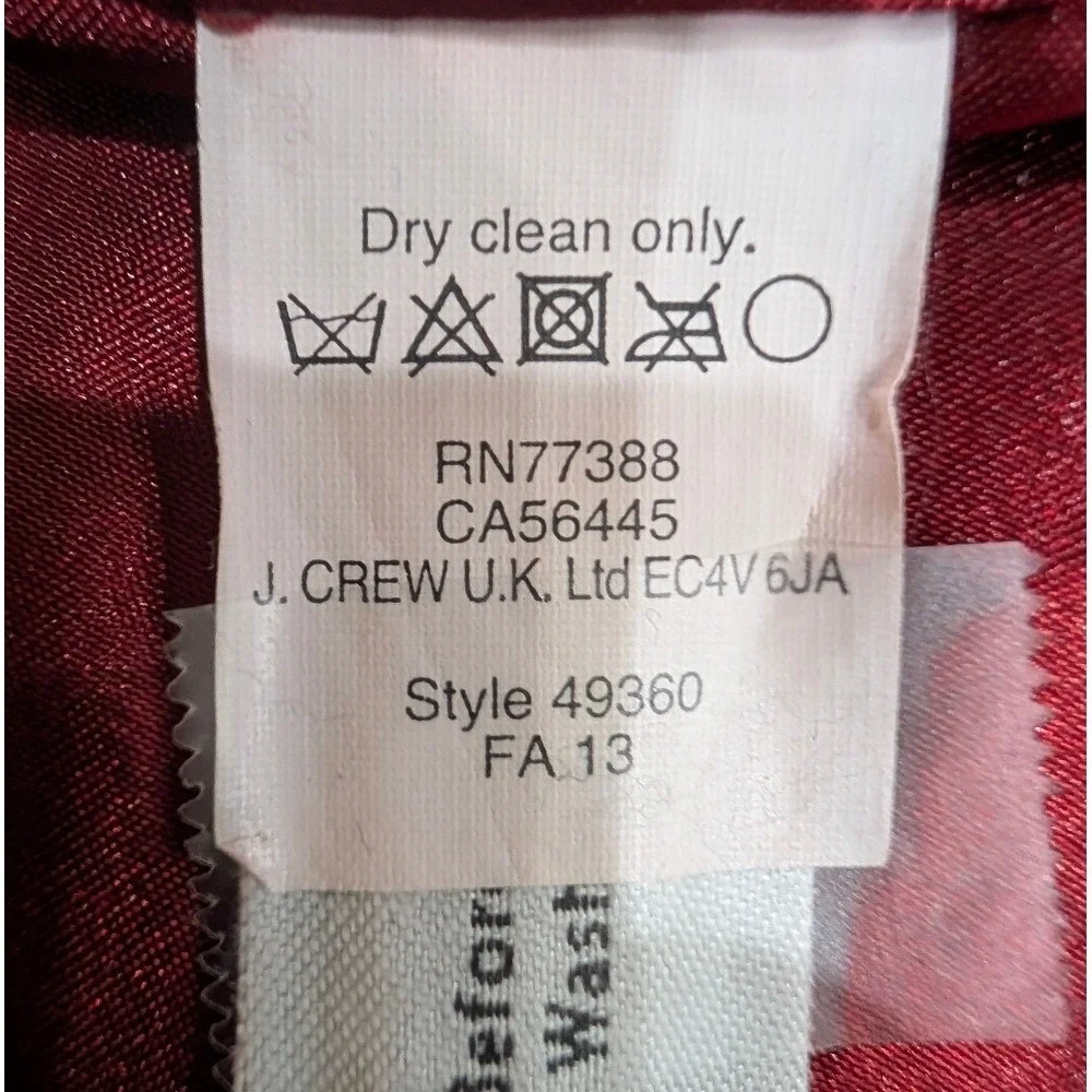 J.Crew Stadium Cloth Wool Peacoat Navy Blue Gold Crest Button‎ 49360 Womens 2 - Picture 8 of 12